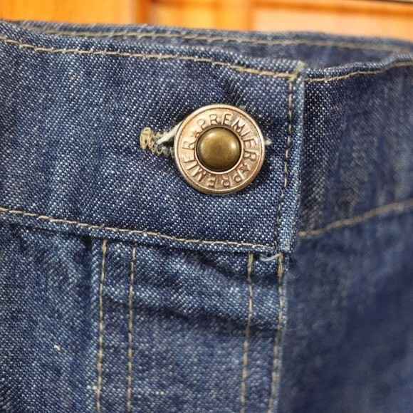 Premier Denim Button Front Midi Skirt 20W Farmhouse Cottagecore Modest 100% Cott - Picture 2 of 12